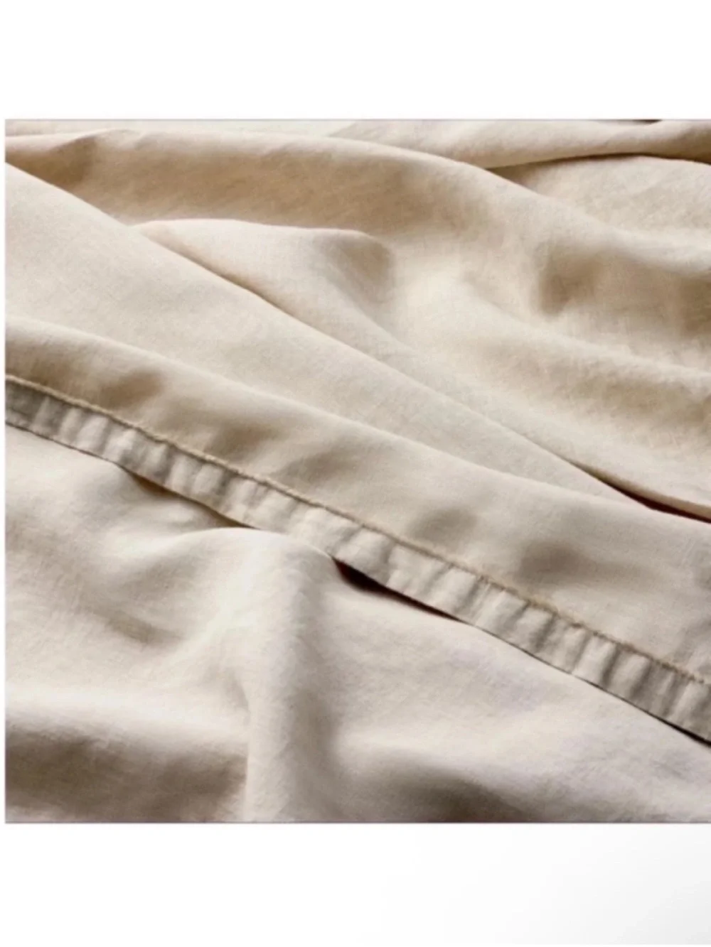 NWT King 100% Linen Sheet Set Natural - Casaluna
